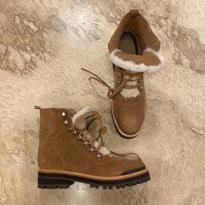 Marc Fisher Izzie Lugsole Suede Ankle Boot Size 9 1/2